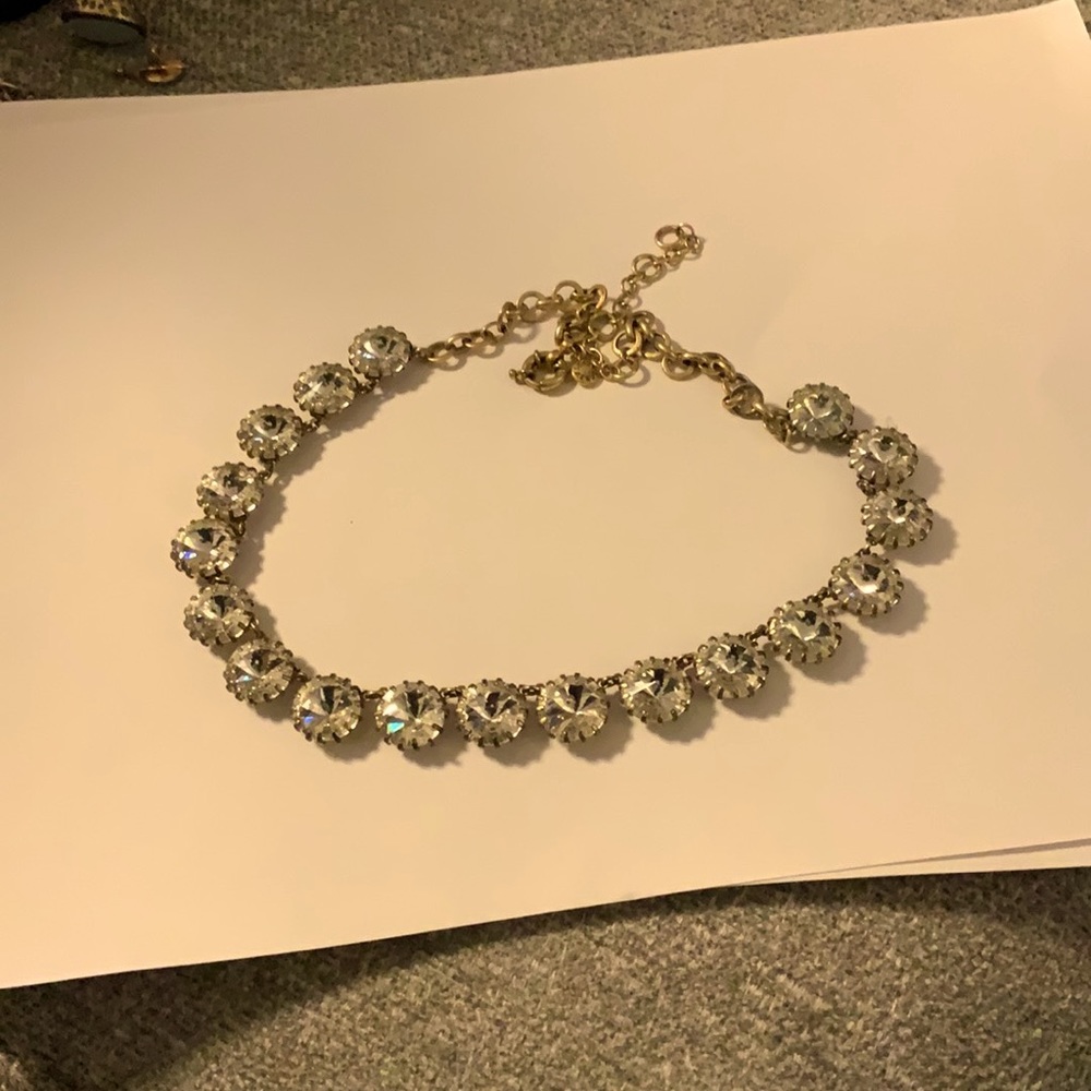 J Crew Bold Crystal Necklace